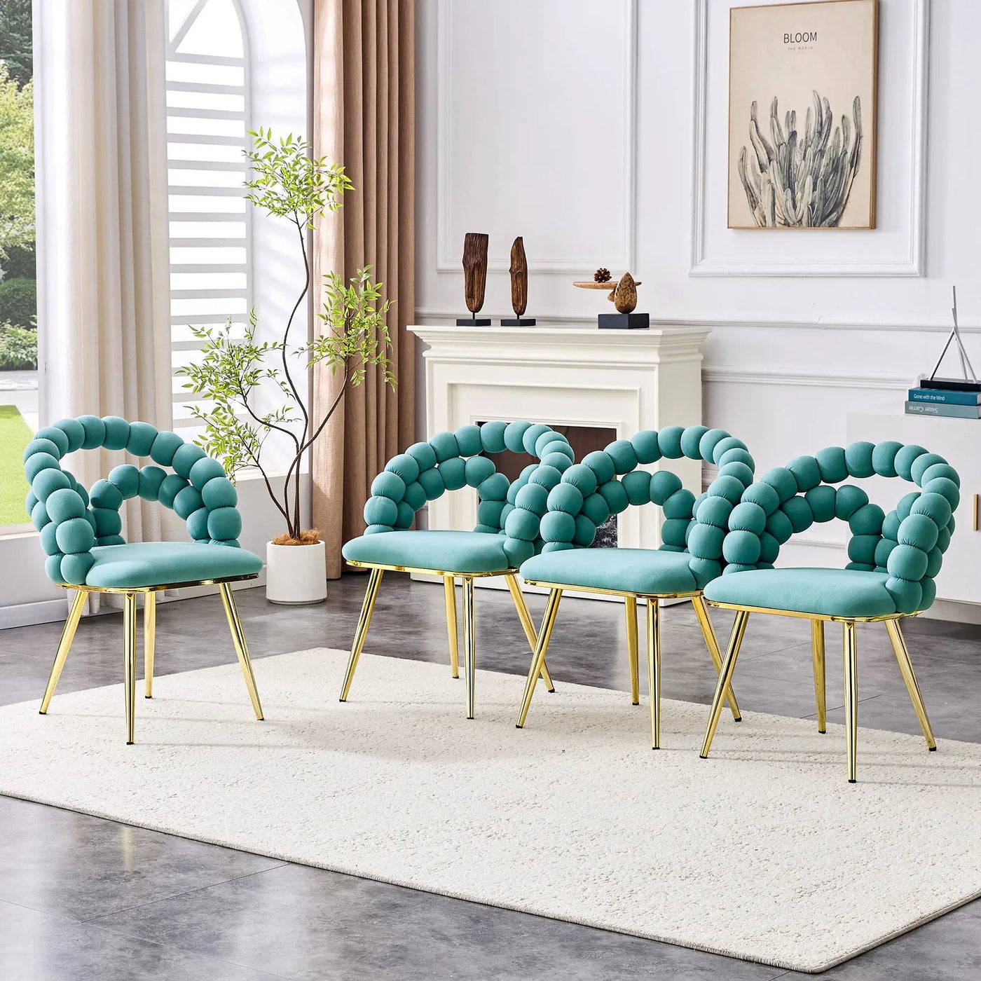 Puffy Bubble, Ball Chain Chairs For Dining Room by Unique Piece Furniture
