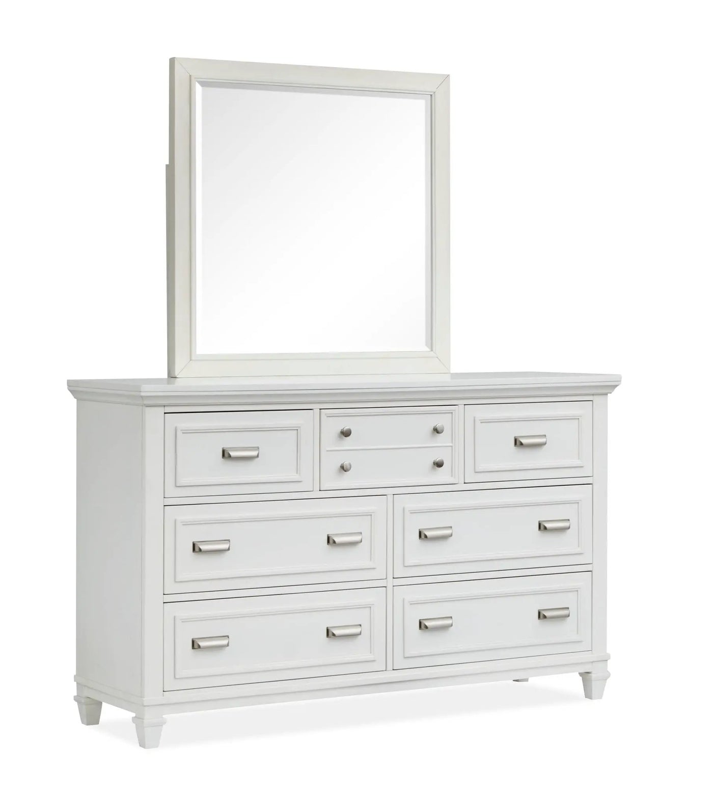 Charleston - Drawer Dresser With Landscape Mirror by Unique Piece Furniture