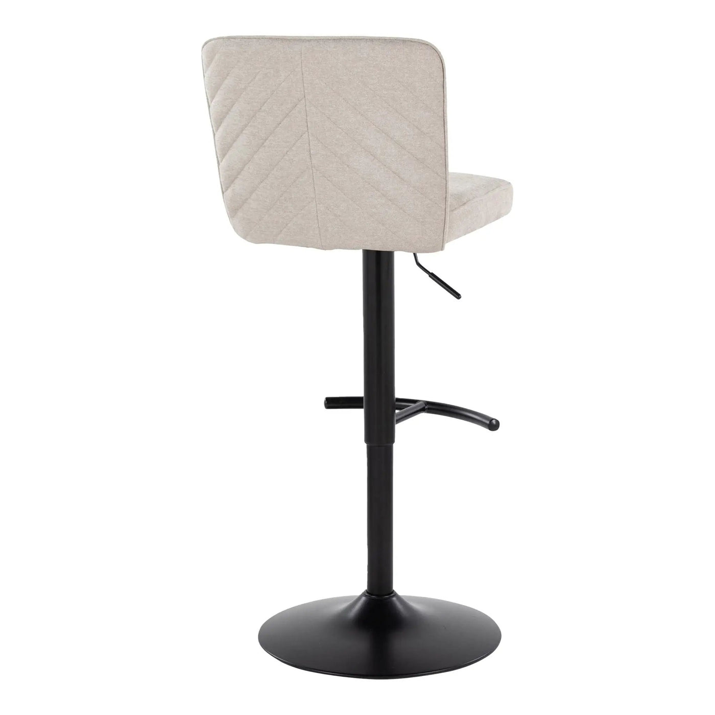 Henry - Contemporary Adjustable Barstool & Swivel With Rounded T Footrest (Set of 2) by HouseOfZazla