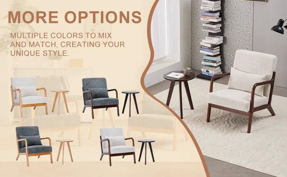 Mid-Century Modern Accent Chair & Coffee Table Set by HouseOfZazla