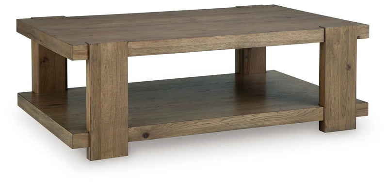 Flangren - Rectangular Cocktail Table - Light Brown by Unique Piece Furniture