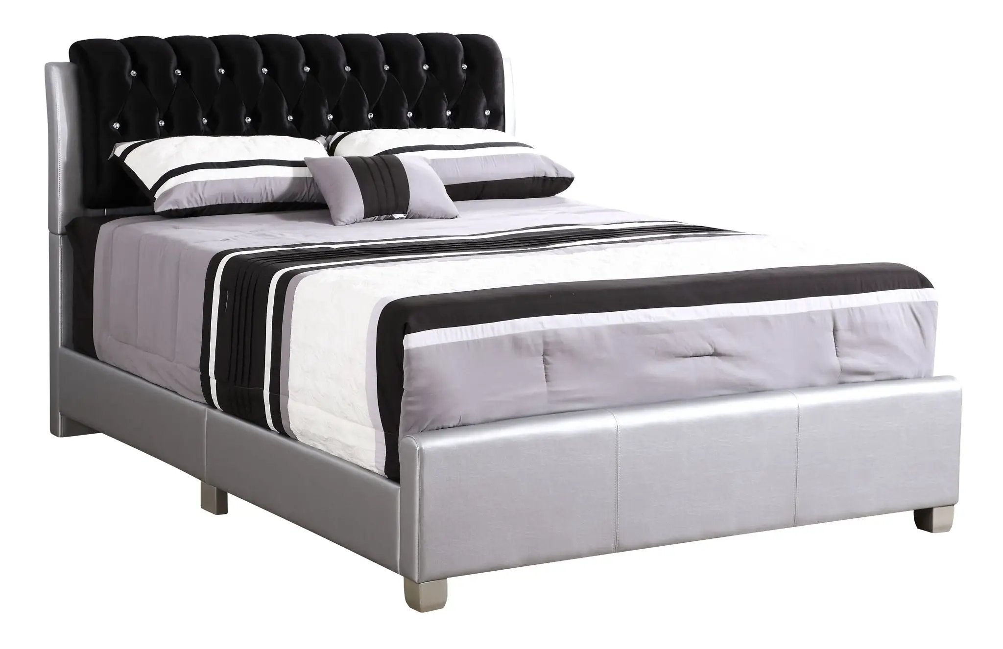 Tufted Upholstered Bed by Unique Piece Furniture
