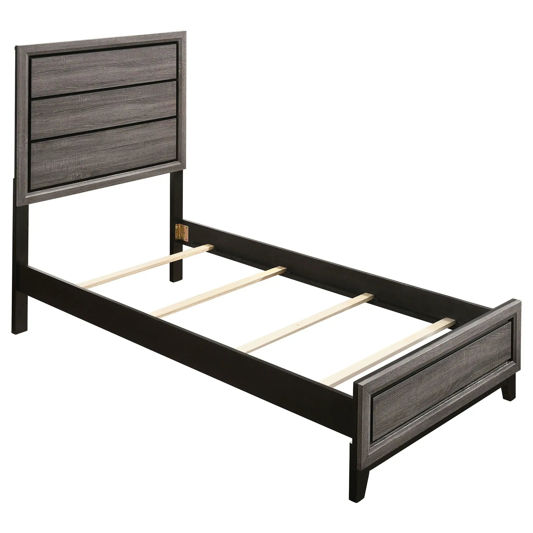 Watson Wood Twin Panel Bed Grey Oak by Unique Piece Furniture