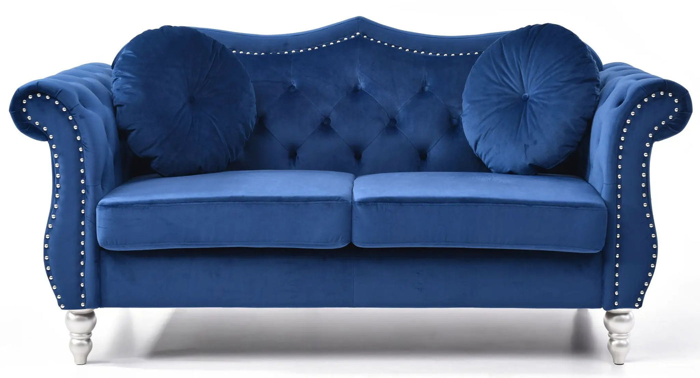Stylish Flared Arm Loveseat by HouseOfZazla