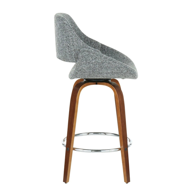 Fabrico - Mid Century Modern Counter Stool (Set of 2) by HouseOfZazla