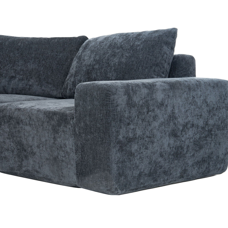 Modular Cloud Sectional Sofa Set, U-Shaped Upholstered Couch With Deep Seat by HouseOfZazla