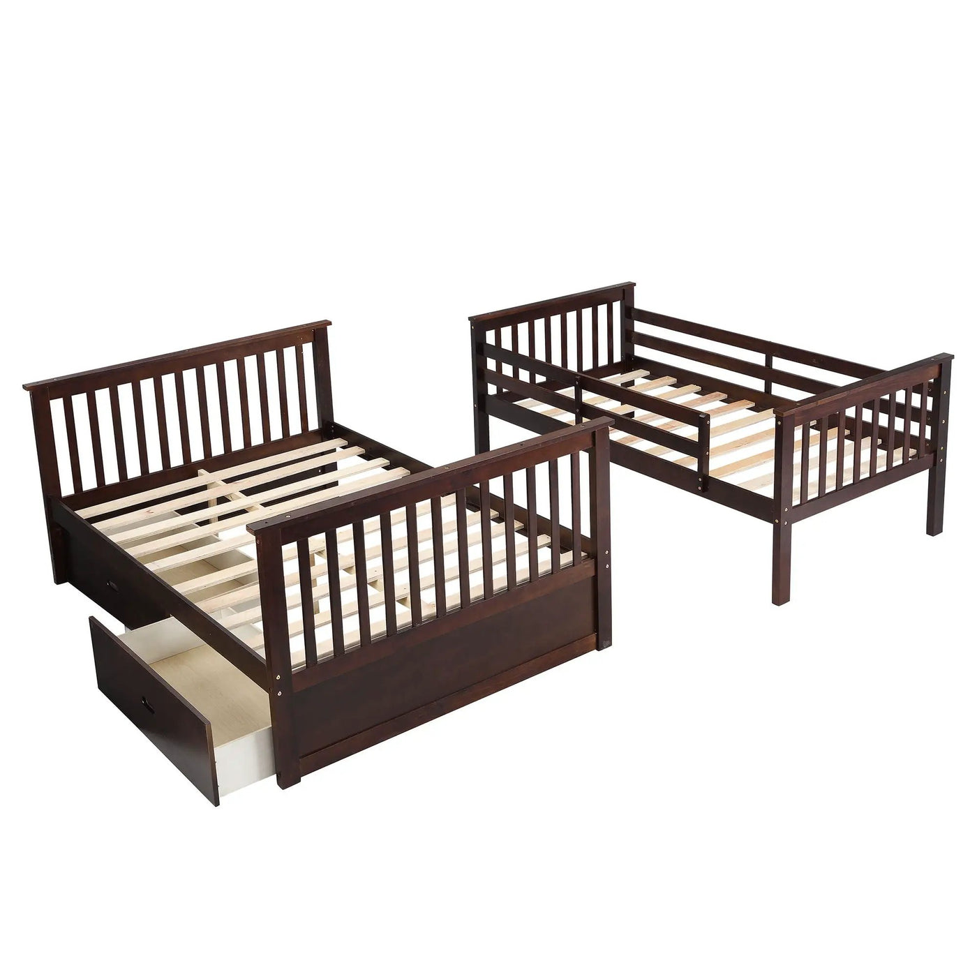 Bunk Bed With Ladder, And Safety Guard Rails by HouseOfZazla