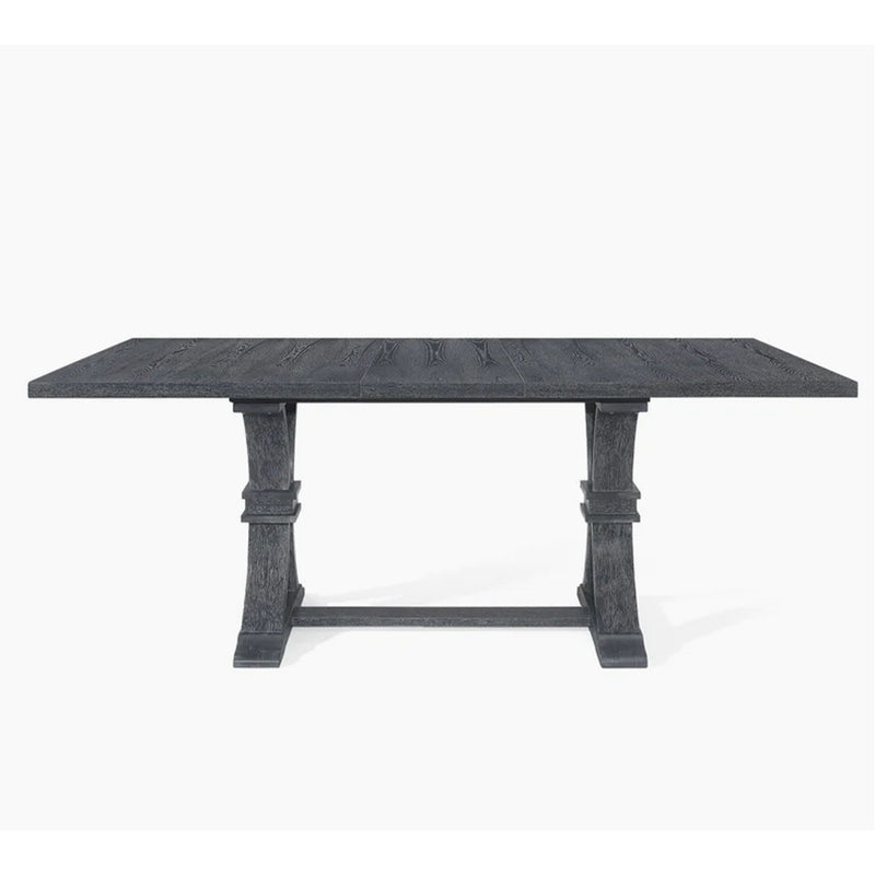 Devingo Extendable Dining Table Rustic Style - Gray by HouseOfZazla