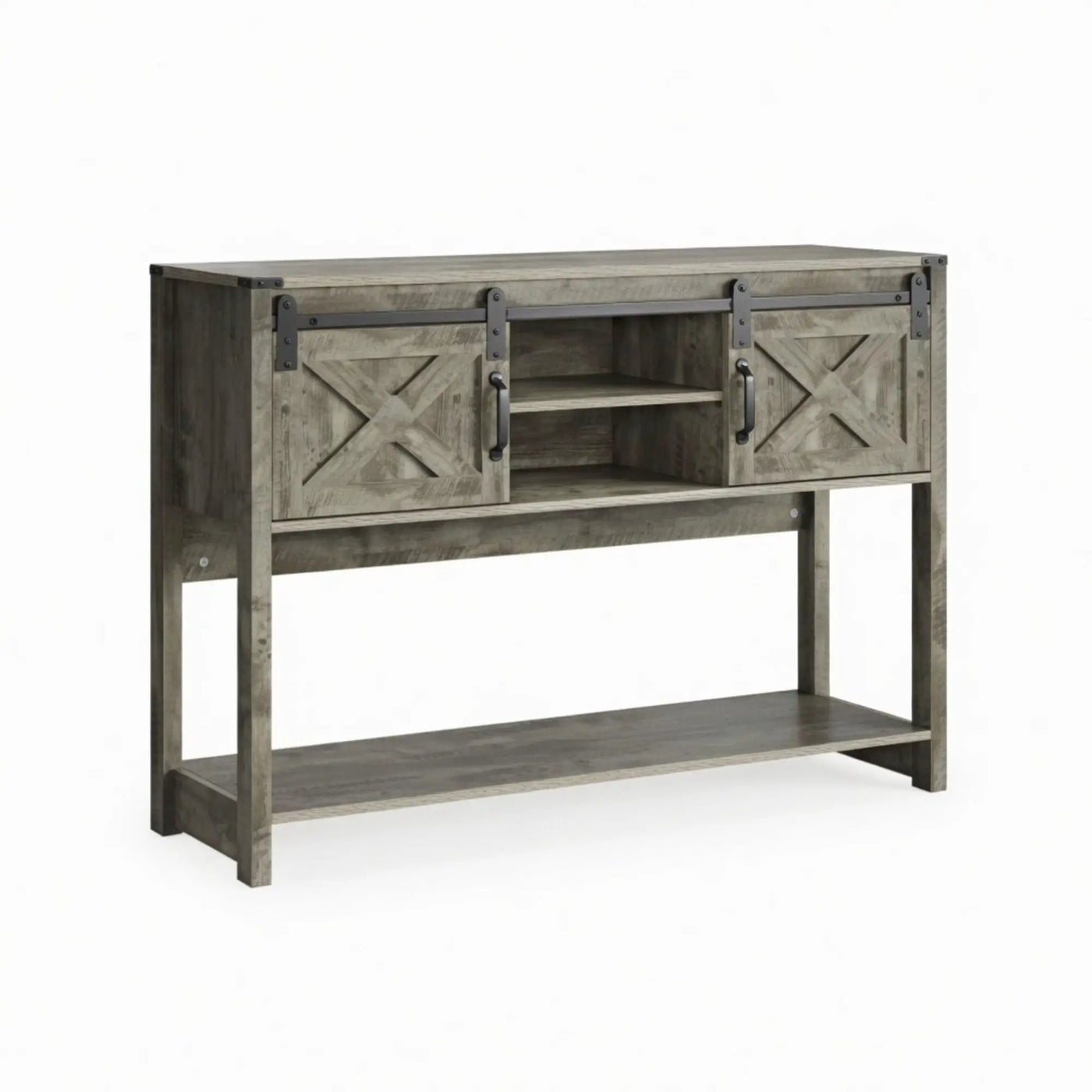 Farmhouse Entryway Table With Sliding Barn Door by HouseOfZazla