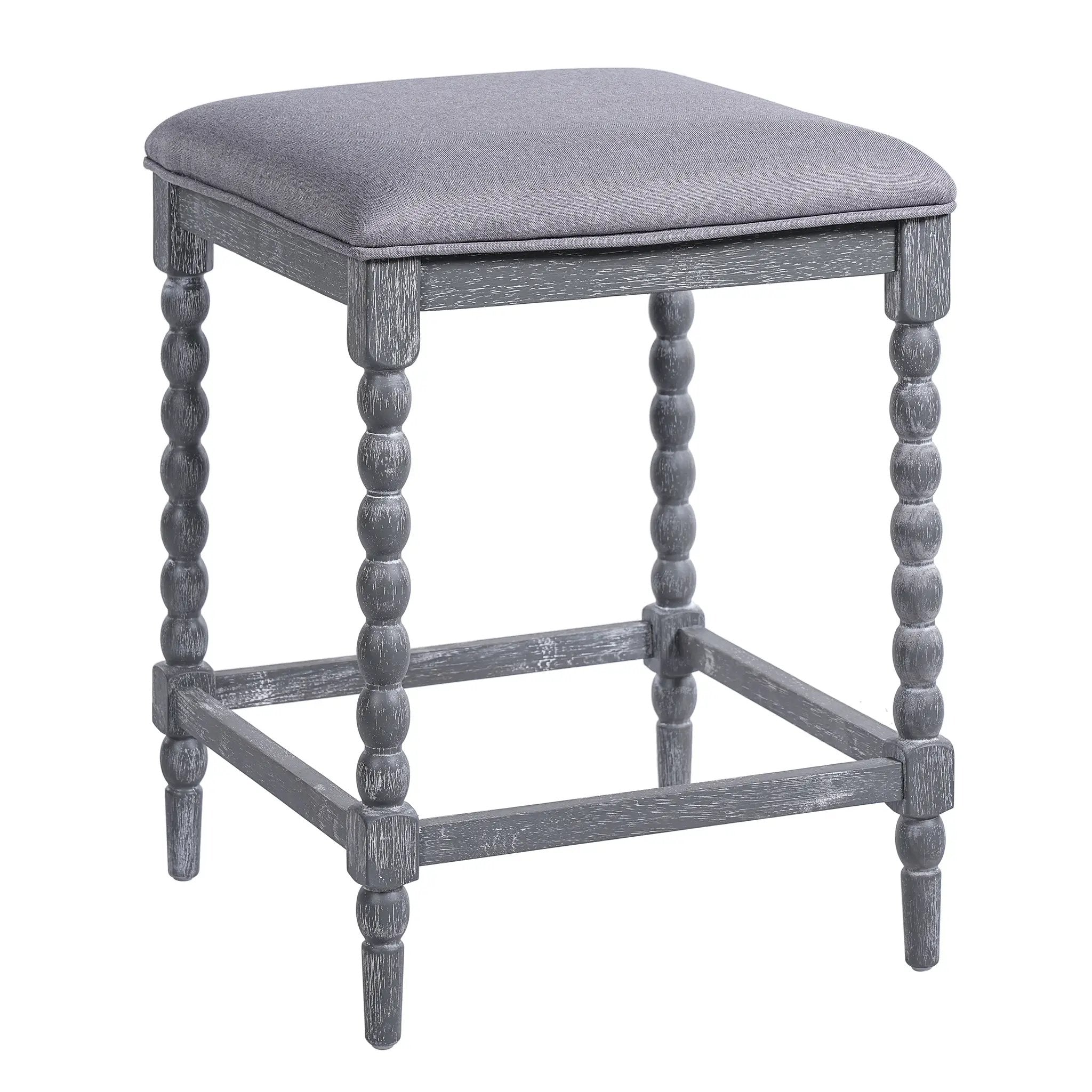 26" Counter Stools Set of 4 with Upholstered Seat by HouseOfZazla