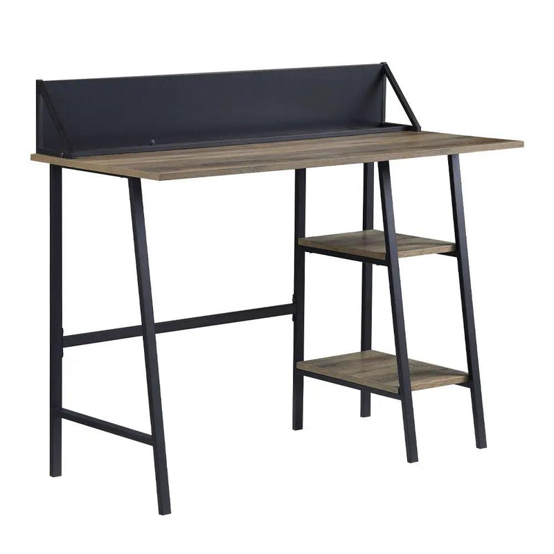 Garima - Writing Desk - Rustic Oak & Black by Unique Piece Furniture