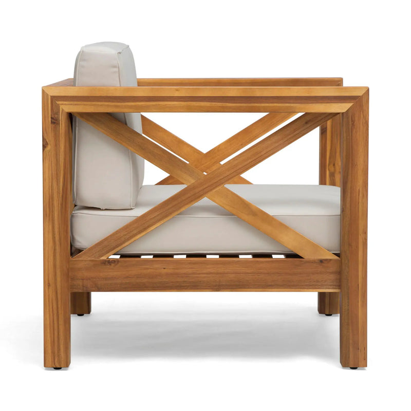 Brava Mid-Century Modern Club Chair with Water Resistant Cushions by HouseOfZazla