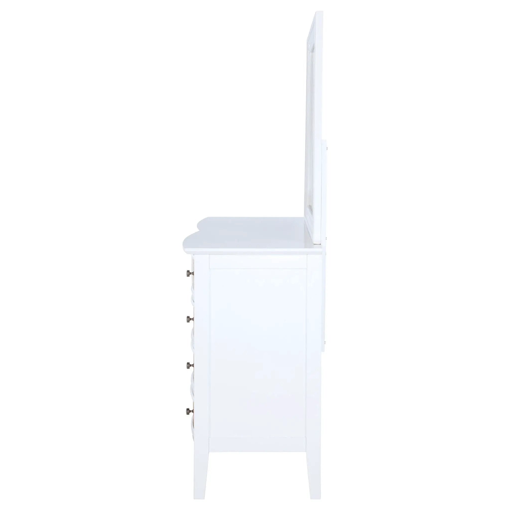 Bexhill 10-drawer Dresser and Mirror White by Unique Piece Furniture