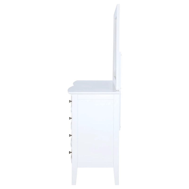 Bexhill 10-drawer Dresser and Mirror White by Unique Piece Furniture