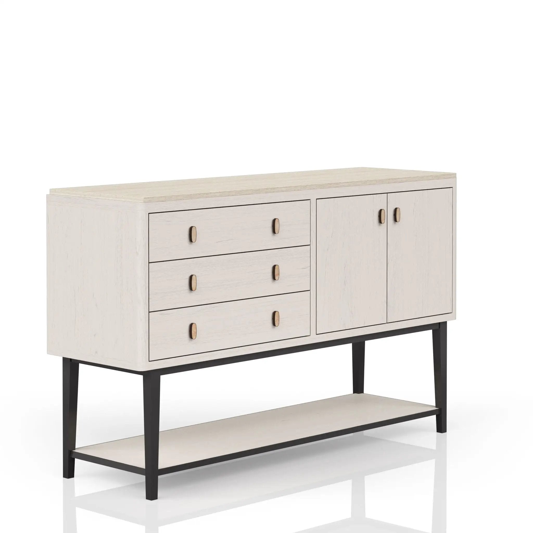 Server With Base - White by Unique Piece Furniture