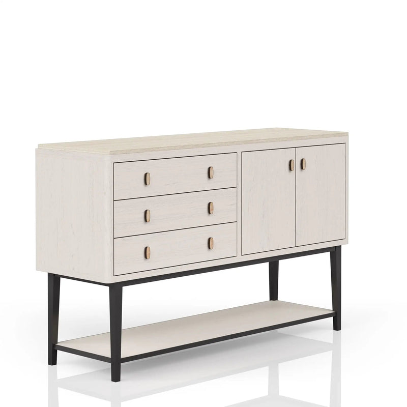Server With Base - White by Unique Piece Furniture