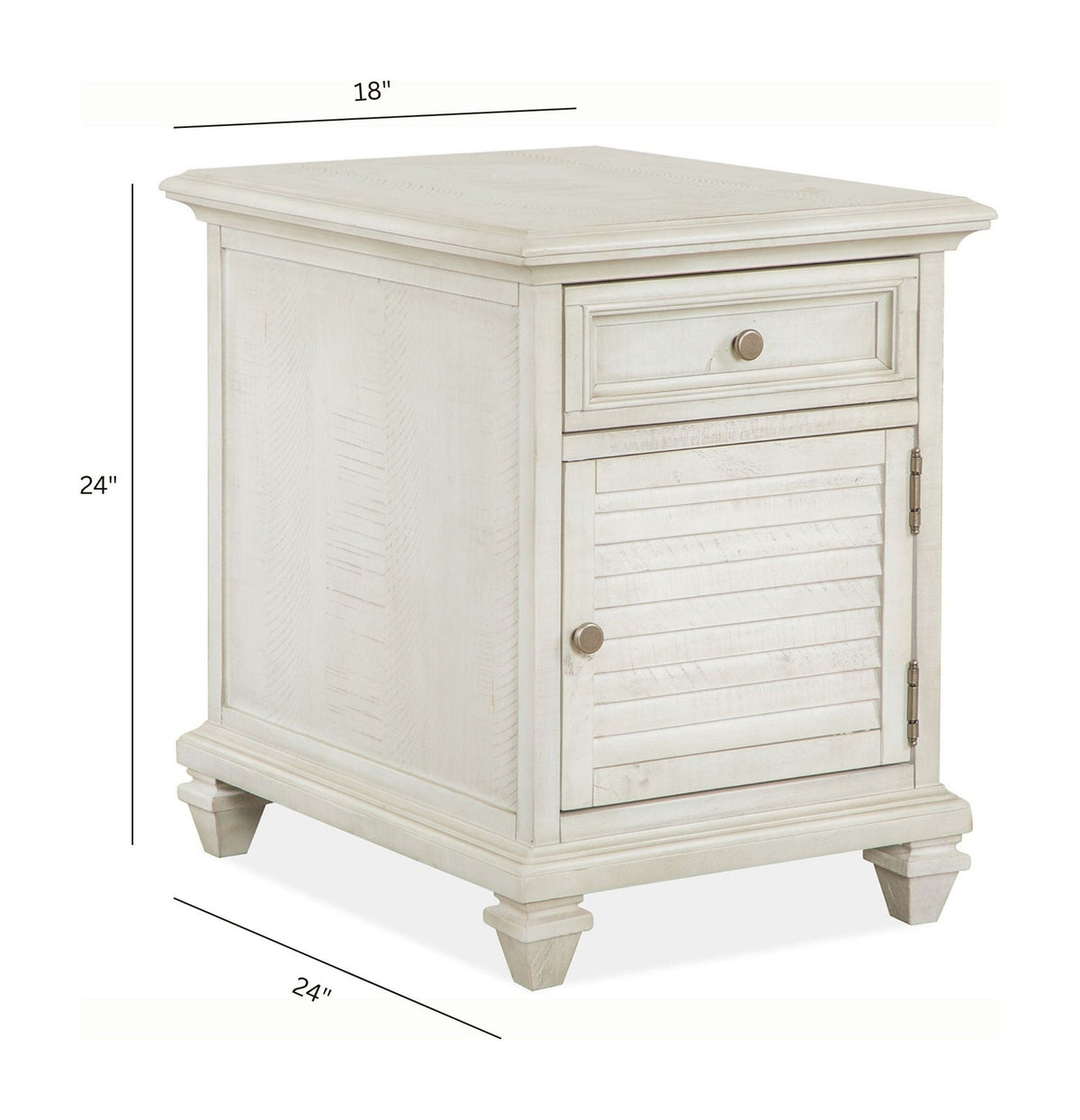 Newport - Chairside End Table - Alabaster, photo 6 of 7