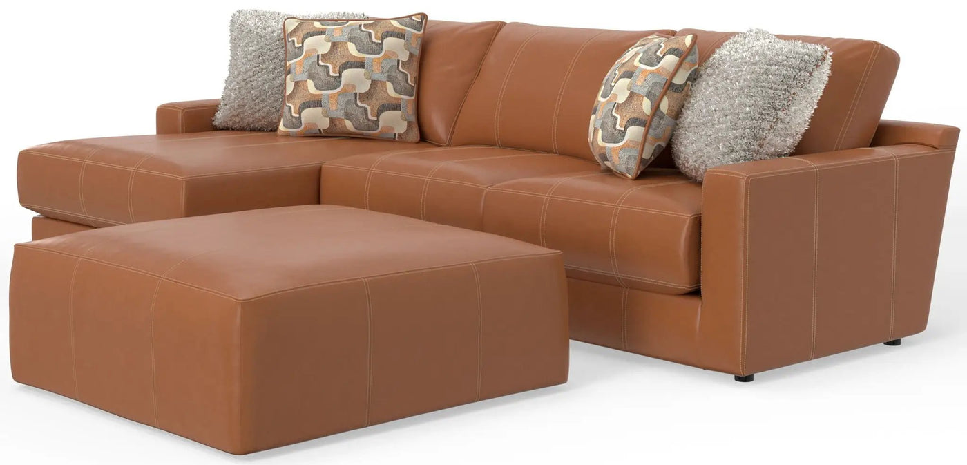 Minori - Italian Leather Sofa / Chaise And Cocktail Ottoman by Unique Piece Furniture