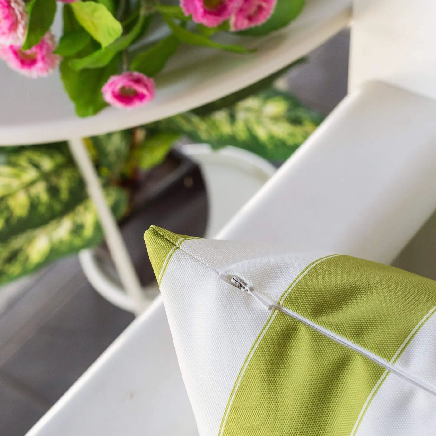 Horizon Stripe Pillow Outdoor & Indoor by HouseOfZazla