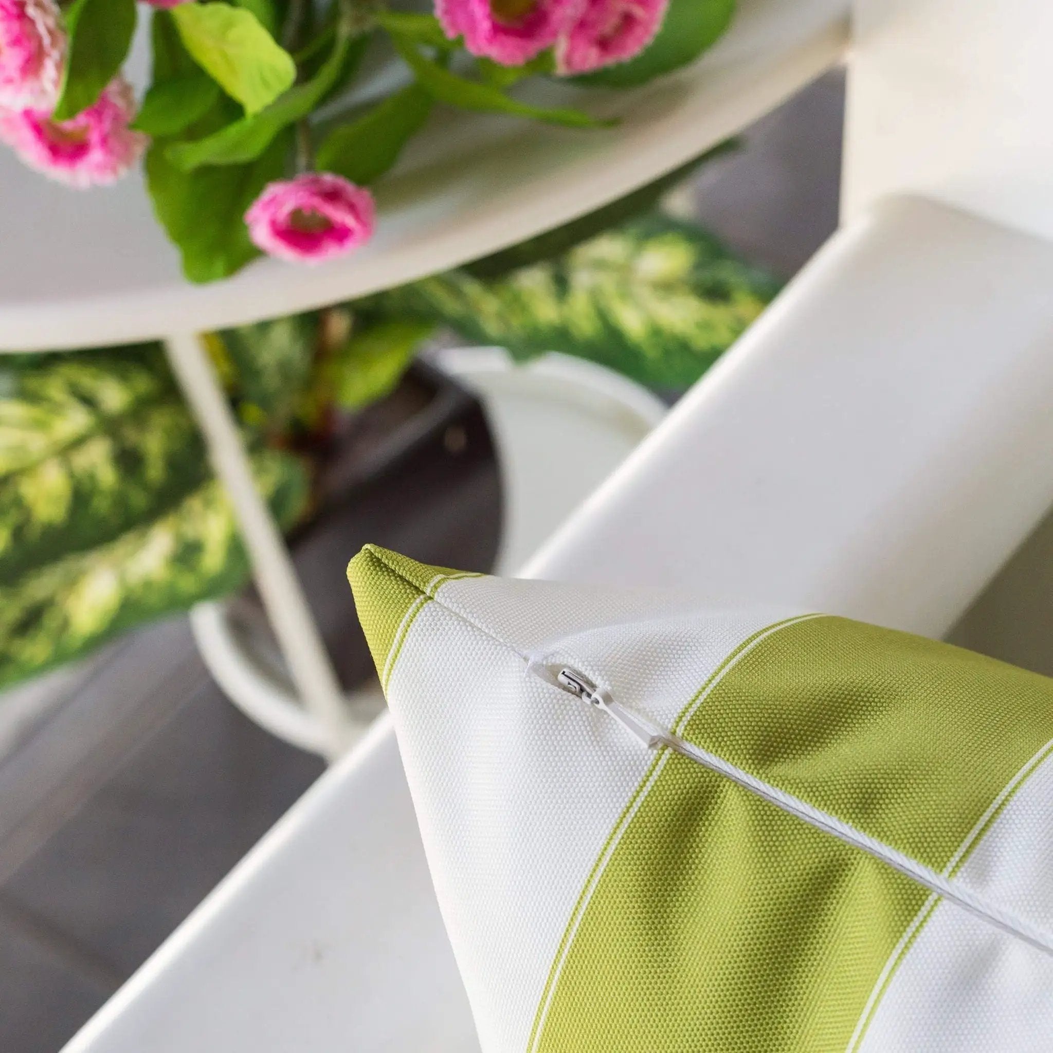 Horizon Stripe Pillow Outdoor & Indoor by HouseOfZazla