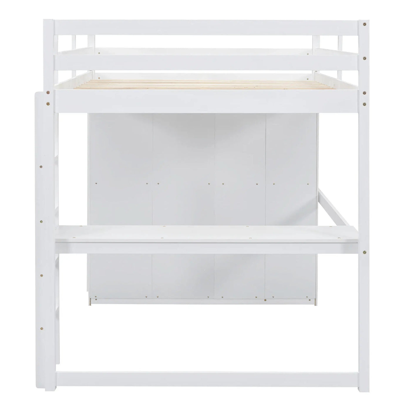 Loft Bed With Built In Wardrobe, Shelves And Drawers by HouseOfZazla