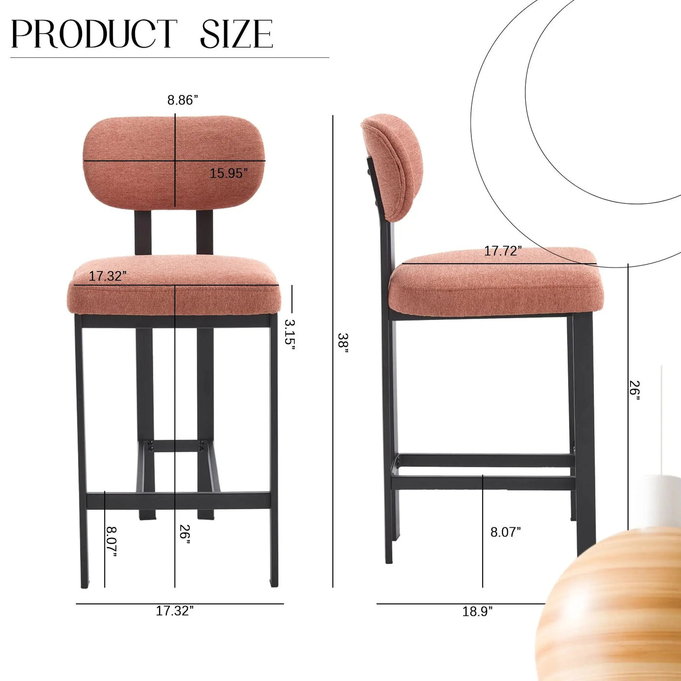Modern Counter Height Stools (Set of 2) by HouseOfZazla