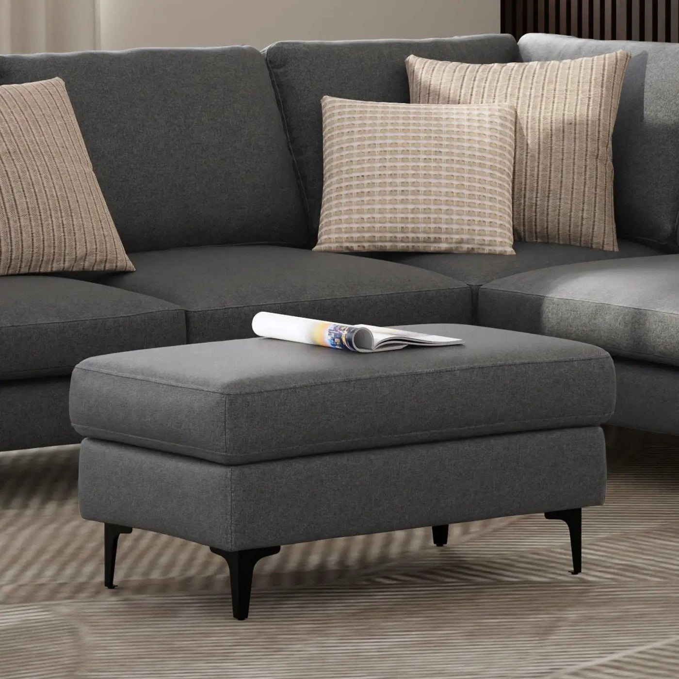 Ava - Versatile Mid Century Ottoman by HouseOfZazla