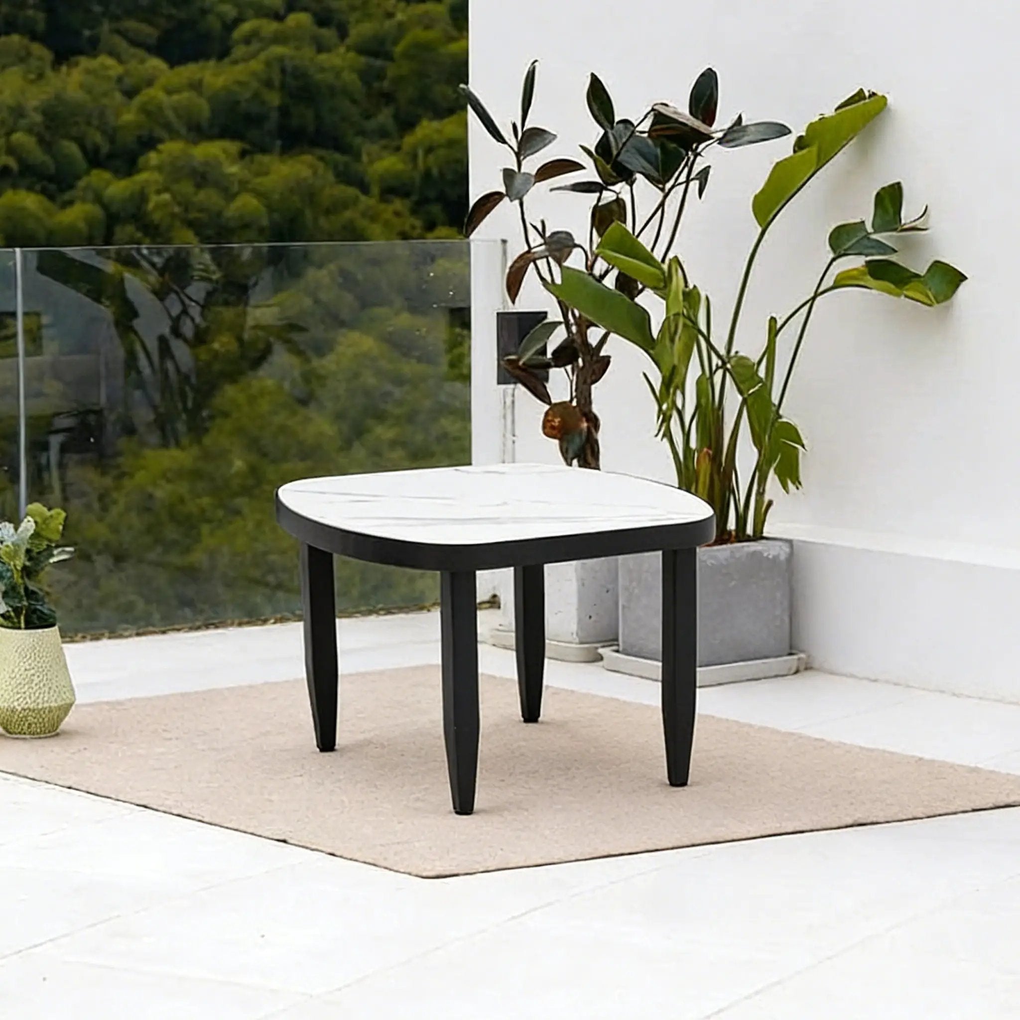 Outdoor Elegance Table, Rounded Corners by HouseOfZazla