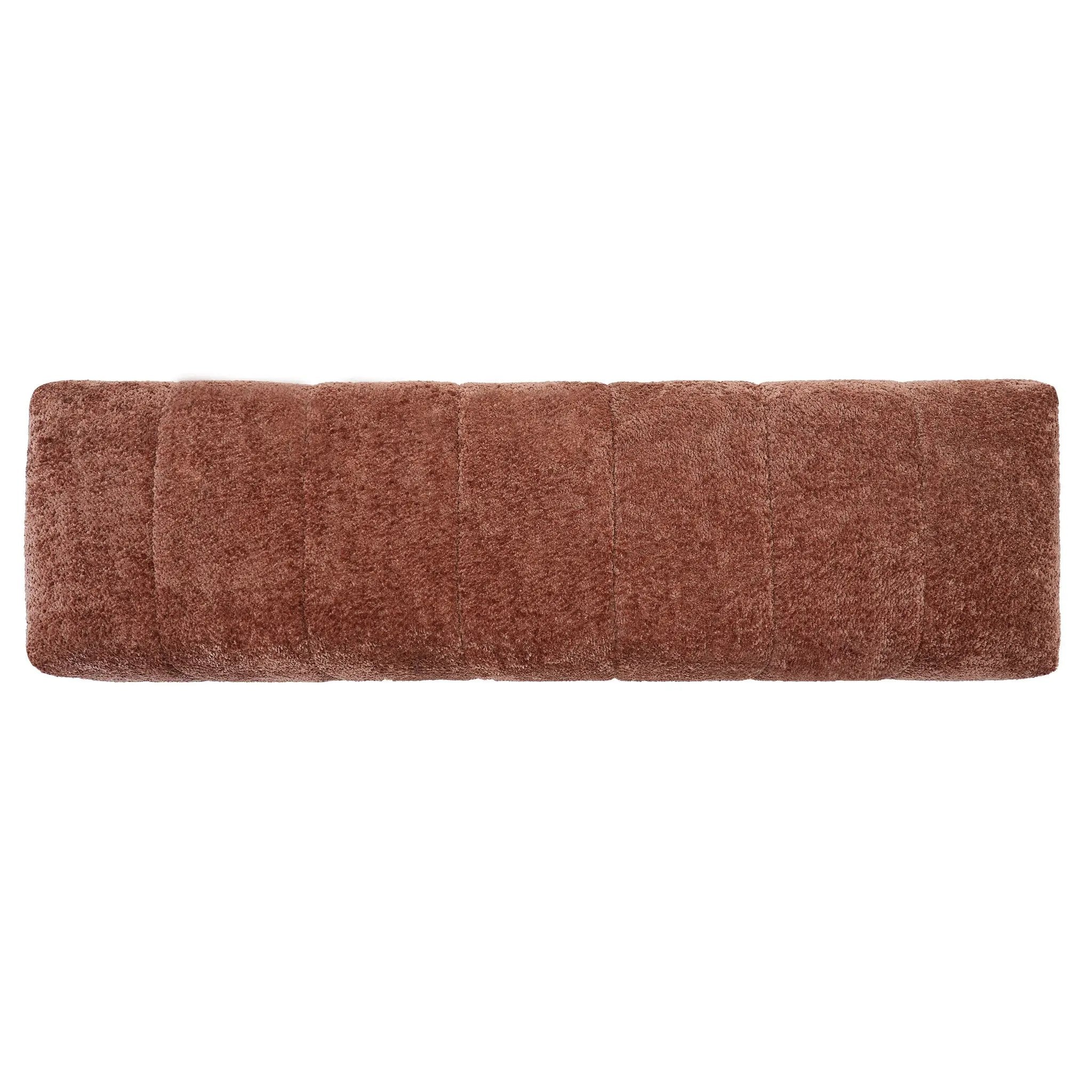 Rust Red Boucle Indoor Dining Bench by HouseOfZazla