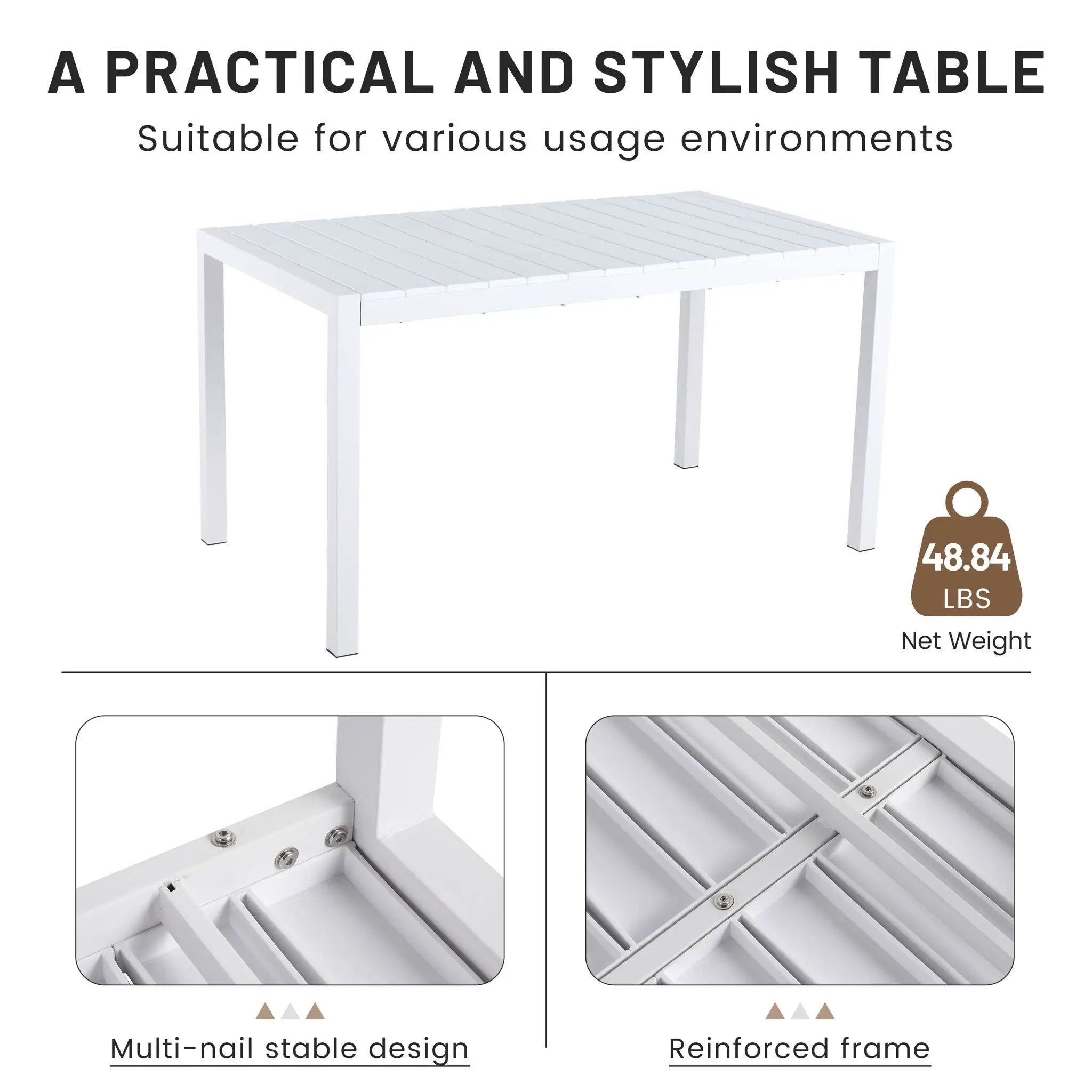 4 Piece Set Of Modern Color Block Designed Single Chairs With Long Table by HouseOfZazla