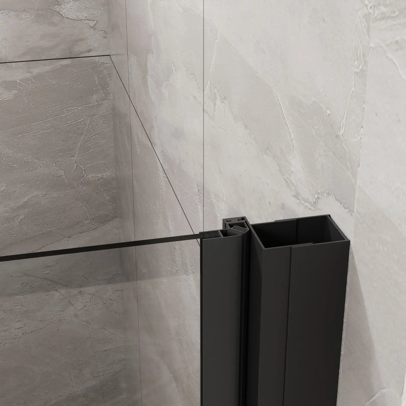 Pivot Shower Door, Tempered Glass, Semi Frameless by HouseOfZazla