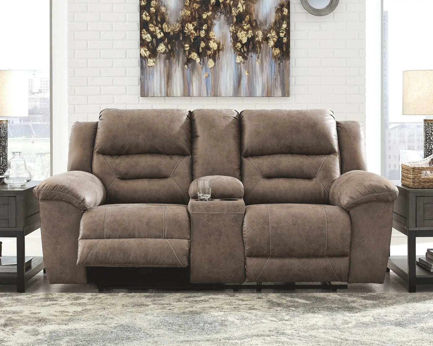 Stoneland - Power Reclining Loveseat by Unique Piece Furniture