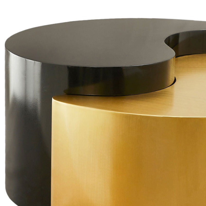 Ying Yang - Coffee Table - Gold / Black by HouseOfZazla