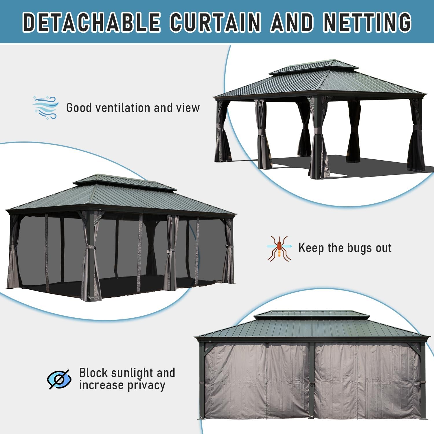 14x24FT Hardtop Gazebo by HouseOfZazla