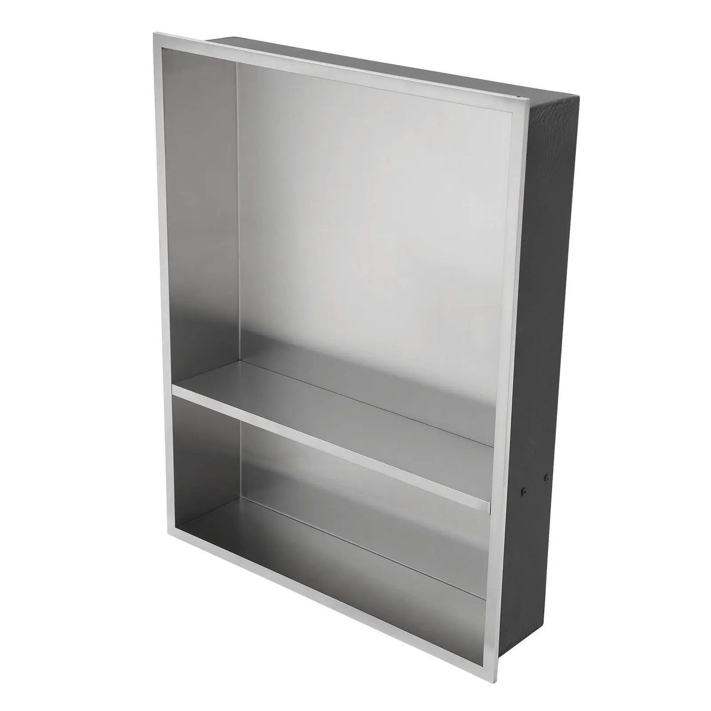Modern Stainless Steel Shower Niche Double Shelf For Bathroom by HouseOfZazla