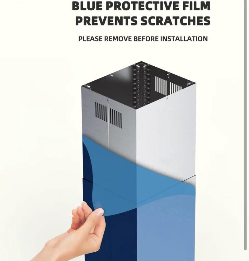 FIREGAS Range Hood Extension Chimney FGS-TI02-ZST, Stainless Steel Wall Mount Chimney Extension for FIREGAS Island Range Hood FGS-USI02G75CC and FGS-U by Selzalot