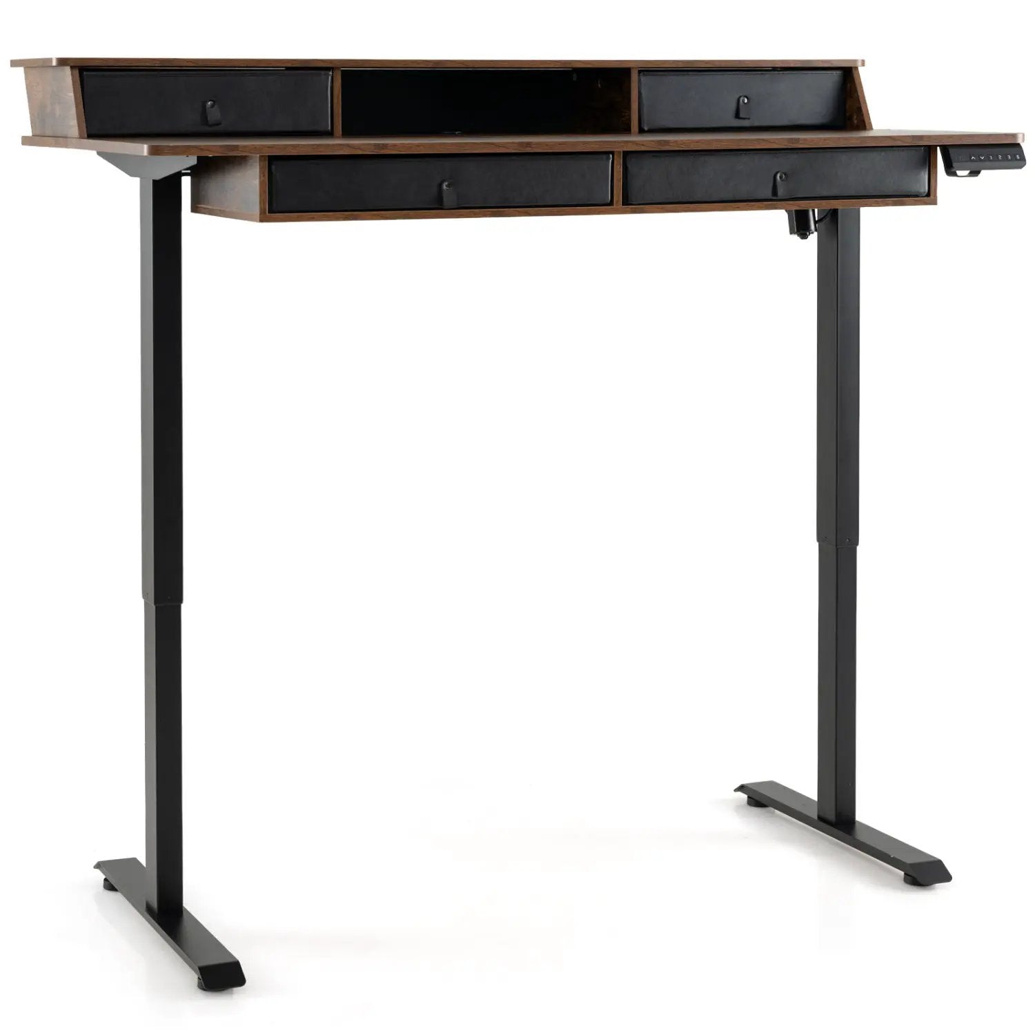 55 Inch x 27 Inch Electric Standing Desk with Drawers by DirectDeals