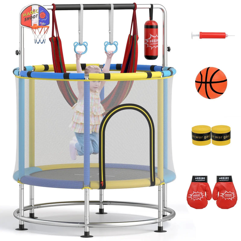 55" Kids Trampoline Gift for for 3-6 Years Old Boys and Girls by DirectDeals