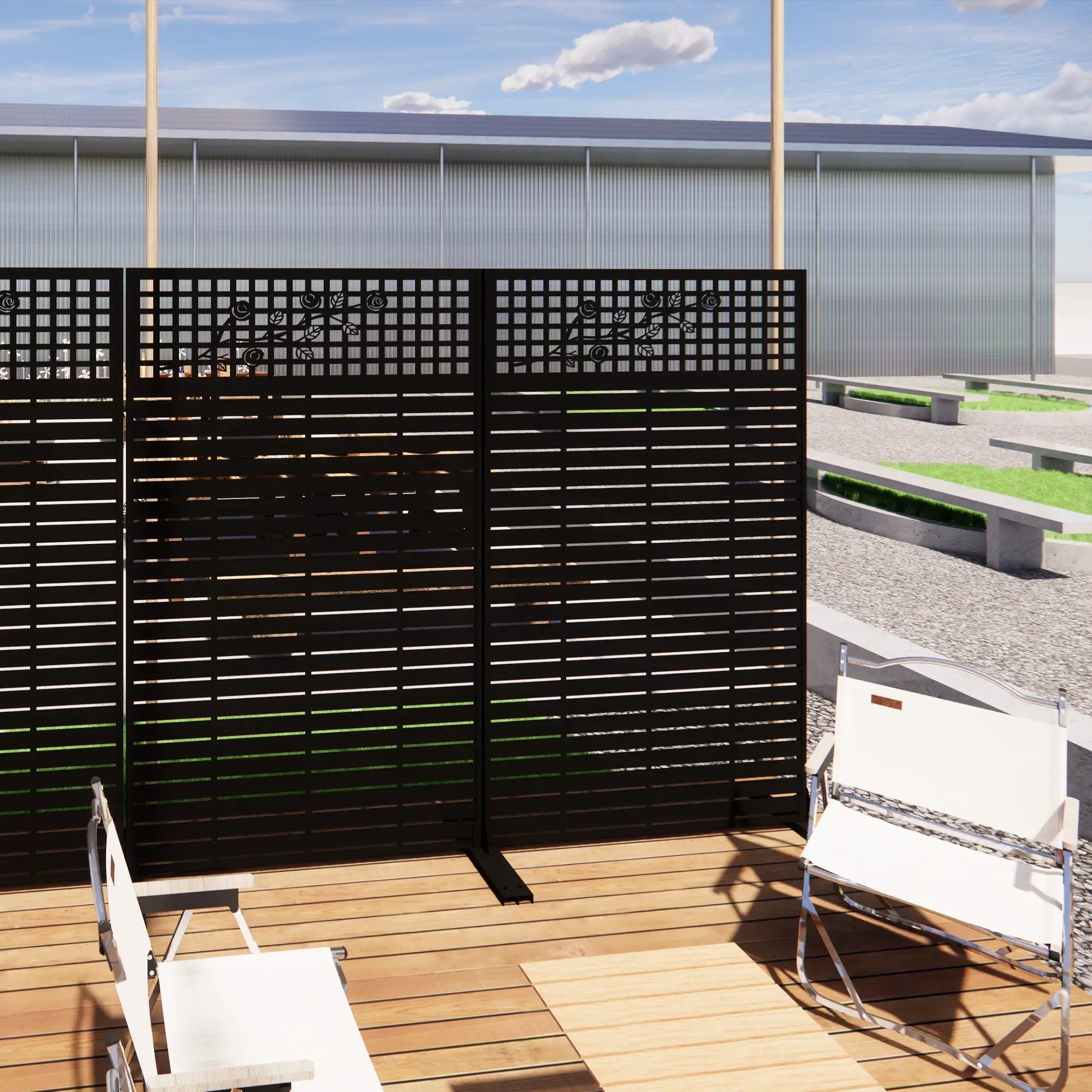 Metal Privacy Screens by HouseOfZazla