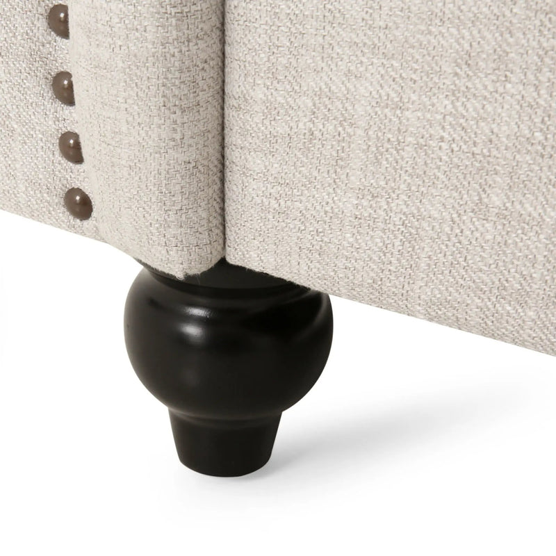 Nexuson Upholstered Chesterfield Chair With Deep Tufted And Nailhead Trim by HouseOfZazla