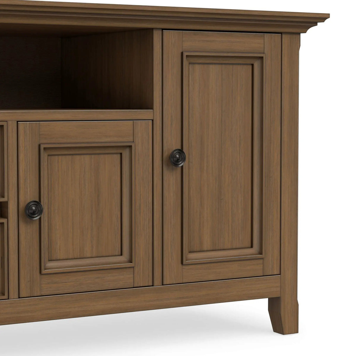 Amherst - Wide TV Media Stand - Rustic Natural Aged Brown, photo 2 of 7