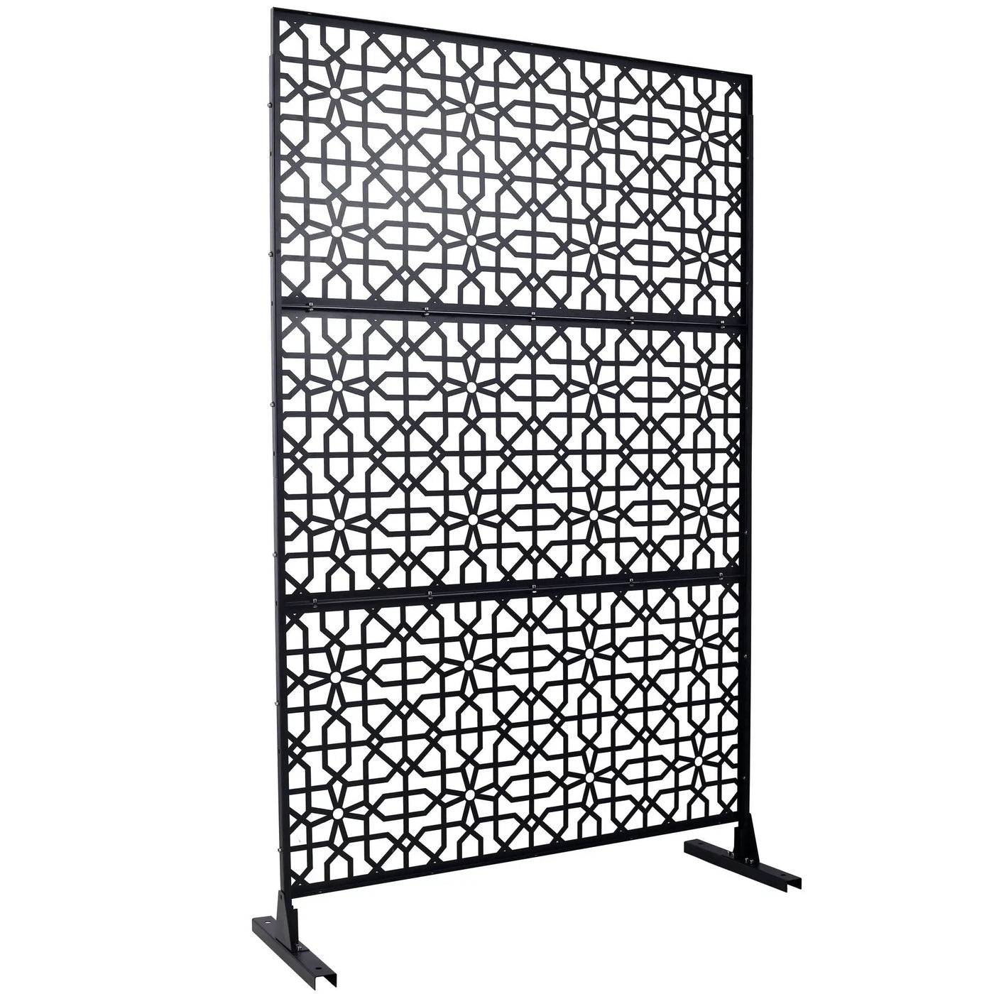 Outdoor & Indoor Metal Freestanding Decorative Privacy Screen by HouseOfZazla