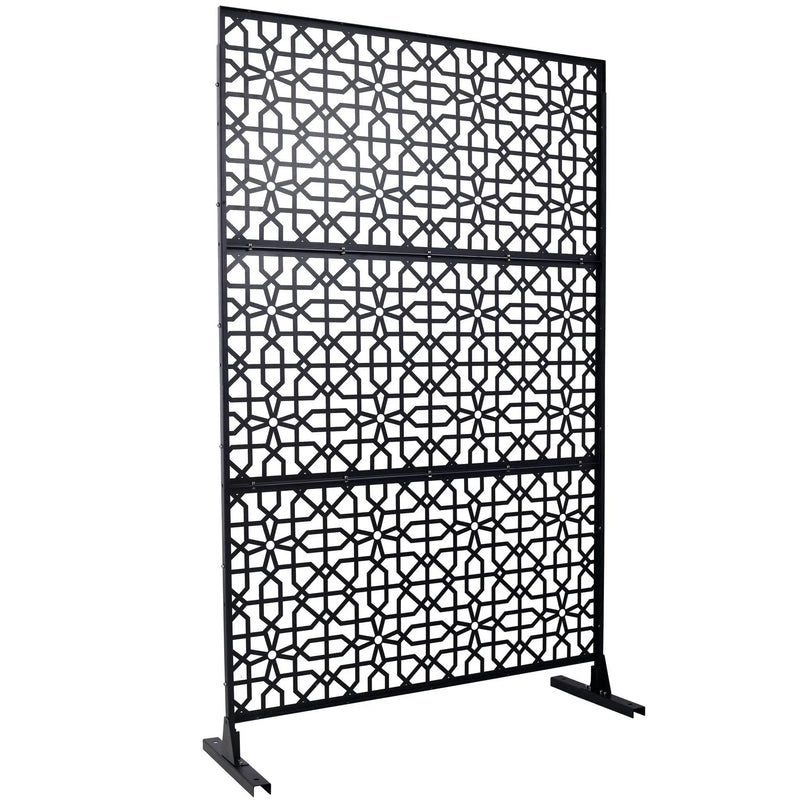 Outdoor & Indoor Metal Freestanding Decorative Privacy Screen by Unique Piece Furniture