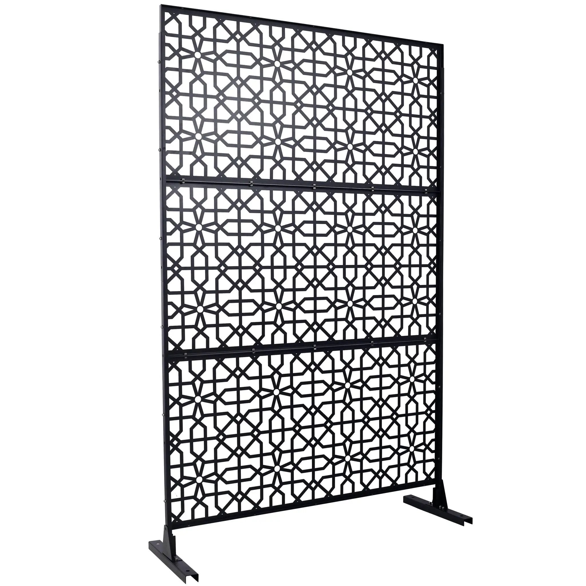 Outdoor & Indoor Metal Freestanding Decorative Privacy Screen by Unique Piece Furniture