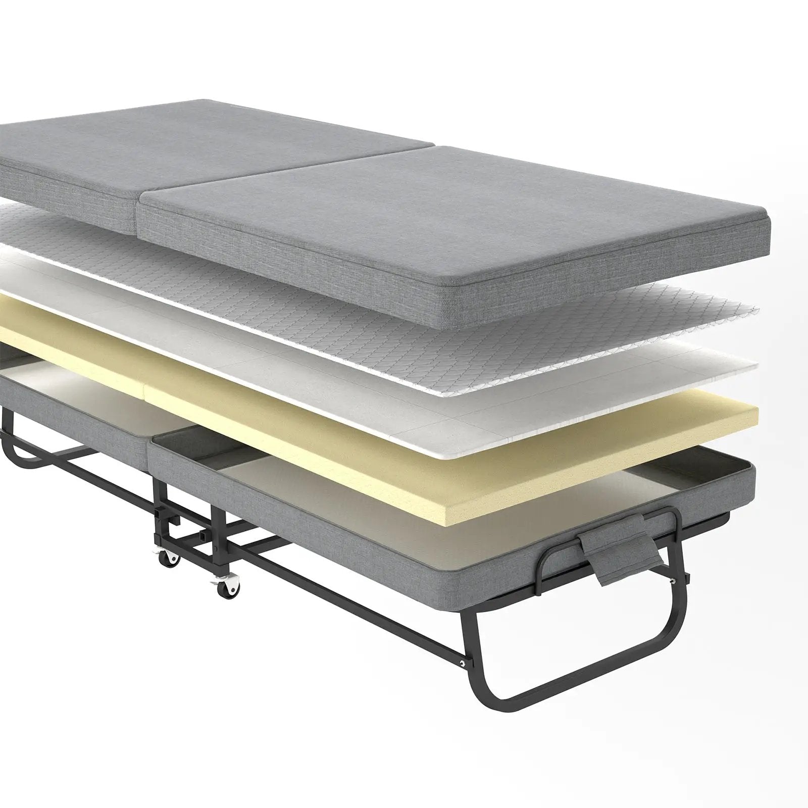 75" Folding Bed with Memory Foam Mattress by HouseOfZazla