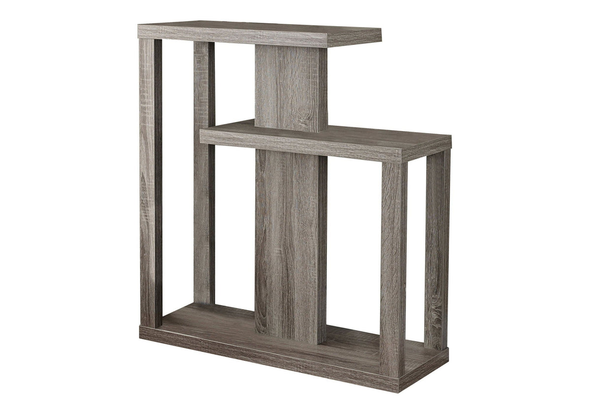 Accent Console Table for Entryway with Three-Tier Shelves - Light Brown