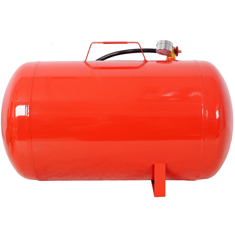 Portable 10 Gallon Air Tank with Pressure Gauge and 43" Hose - Metal, photo 4 of 9