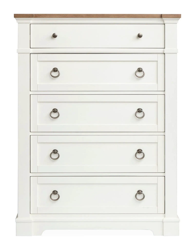 Kingston - Drawer Chest - Whisper White And Cerused Nutmeg, photo 3 of 7