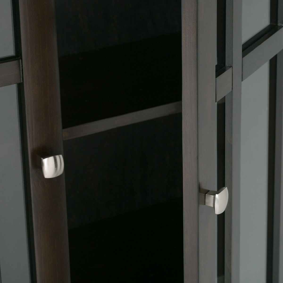 Storage Media Cabinet with Adjustable Shelves - Dark Brown, Light Brown, Dark Gray, photo 15 of 33