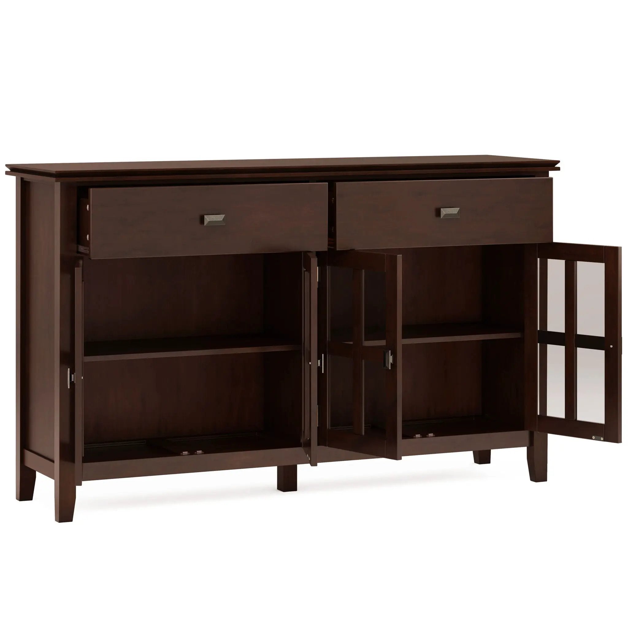 Artisan - Large 4 Door Sideboard Buffet - Russet Brown by HouseOfZazla